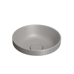 Loes Cuba Sobrepor Redonda Cinza Antracite Deca 30cm