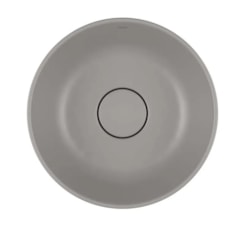 Loes Cuba Sobrepor Redonda Cinza Antracite Deca 30cm
