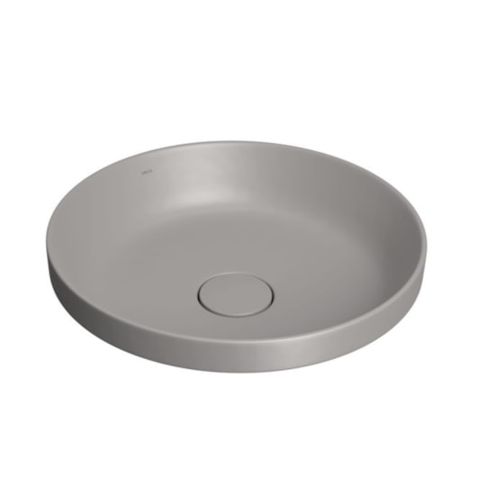 Loes Cuba Sobrepor Redonda Cinza Antracite Deca 40cm - Imagem principal - a454912e-adba-40a7-a8bc-68b90d7421ce