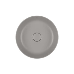 Loes Cuba Sobrepor Redonda Cinza Antracite Deca 40cm