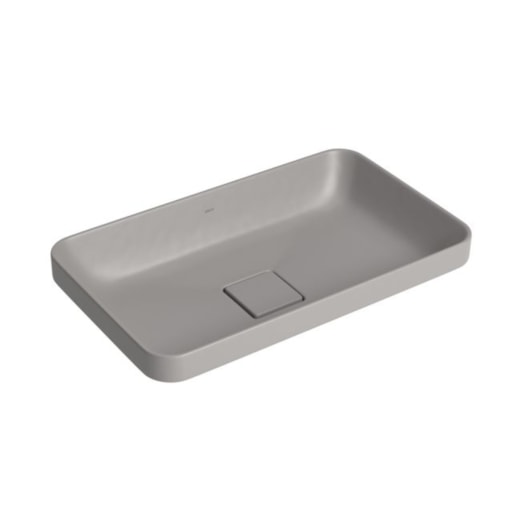 Loes Cuba Sobrepor Retangular Cinza Antracite Deca 50cm - Imagem principal - 53af6437-e39e-4c08-86f5-e10de424a30e
