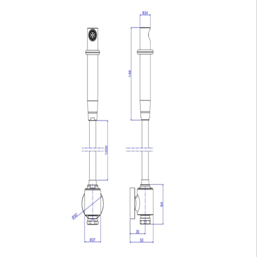 Loes Ducha Higiênica Universal Despressurizada Com Derivação Redonda Inox Deca - Imagem principal - d648bf01-9505-441a-b9d7-67a9784021f6