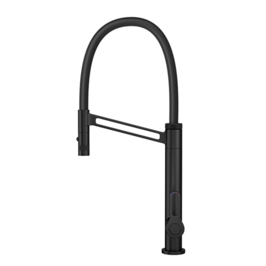 Loes Misturador Monocomando De Mesa Para Cozinha Bica Flexível Urban Black Matte Deca - Imagem principal - 01bd368c-4747-4b5e-b191-1bf944fd98ef