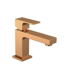 Loes Misturador Monocomando Para Lavatório De Mesa Bica Baixa Unic 2875 Red Gold Deca