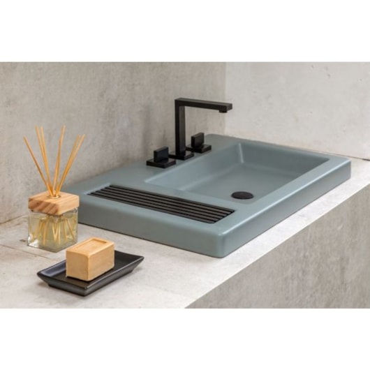 Loes Misturador Para Lavatório De Mesa Bica Alta Dream Black Matte Deca - Imagem principal - 0b03e6f7-2f33-4d85-989a-5826610b014b