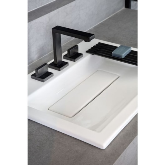 Loes Misturador Para Lavatório De Mesa Bica Alta Dream Black Matte Deca - Imagem principal - e4146474-8692-44c1-94dd-dbbf2ea34d6a
