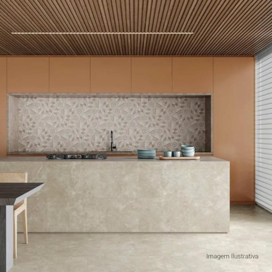 Loes Porcelanato Ceusa Flakes GR Natural 120x120cm Retificado - Imagem principal - 640702a5-1f78-495e-93b4-e1d33126163d