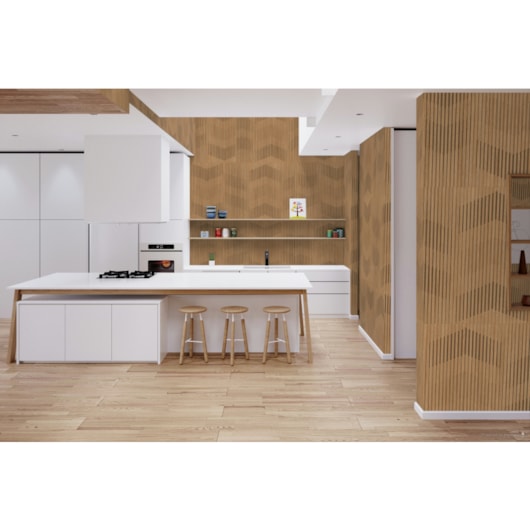 Loes Porcelanato Ceusa Groove Bw Matte 100x100cm Retificado - Imagem principal - 8c460197-d440-4126-a68f-83cd33d23ca1