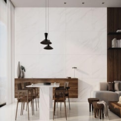 Loes Porcelanato Portinari Calacata Wh Natural 120x120cm Retificado