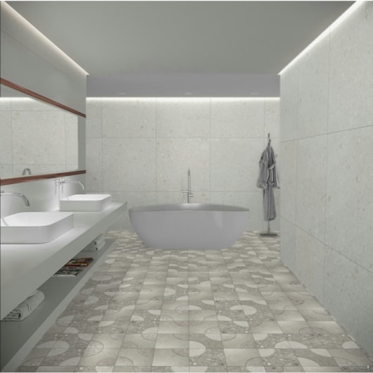 Loes Porcelanato Portinari Caminho Curve Mix Natural 30x30cm Retificado - Imagem principal - f72ec151-a51a-4a62-97a2-9f5fff49f1f5