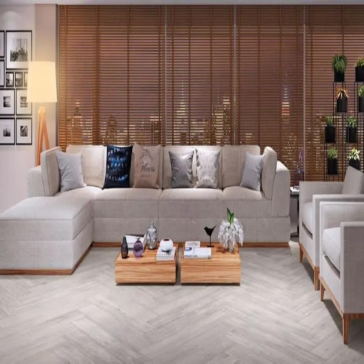 Loes Porcelanato Portinari Giardino Wh Acetinado 20x120cm Retificado - Imagem principal - 8632a842-0bf9-406f-9671-9c2ee3770bd7