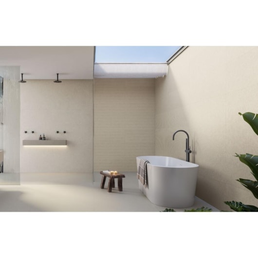 Loes Porcelanato Portinari Limestone Eterna Off White Dd Natural 90x180cm Retificado - Imagem principal - 3316c412-eb35-402e-a949-7132b5e6d2d0