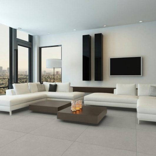 Loes Porcelanato Portinari Momento Grigio Natural 100x100cm Retificado - Imagem principal - cc966273-b8cd-46e4-a902-2569e9847733