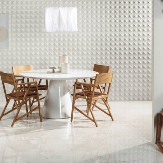 Loes Porcelanato Portinari Timeless Wh Polido 100x100cm Retificado - Imagem principal - 23a93ea2-98f7-4956-9c94-ffbe09971fce