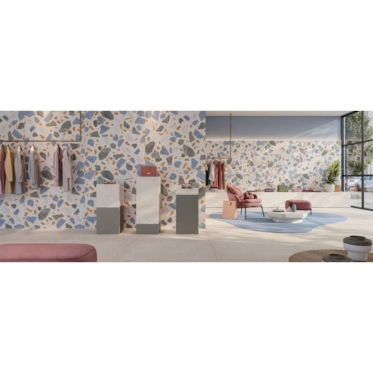 Loes Porcelanato Retificado 120x120cm Flakes Mix Natural A Ceusa - Imagem principal - 13e328de-3b7e-4559-ba13-f8b94cf42691