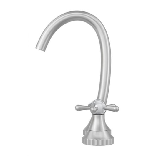 Loes Torneira Para Lavatório De Mesa Bica Alta Pérola Cromado Deca - Imagem principal - 2f1c01c0-903b-4551-bd87-b7e88d683e64