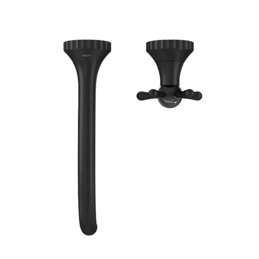 Loes Torneira Para Lavatório De Parede Perola Dn15/20 Black Matte Deca ...
