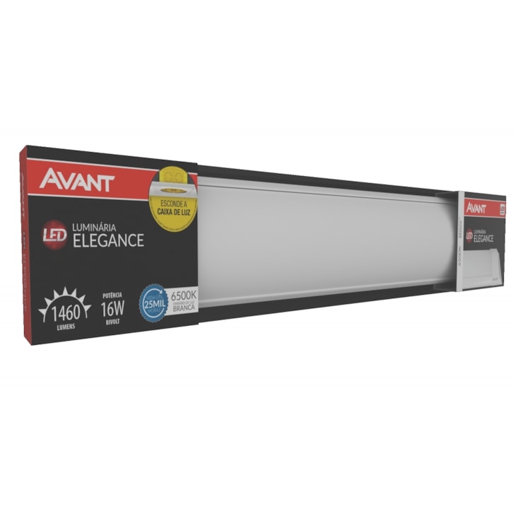 Luminária Led Elegance Emissão De Luz Branco Bivolt Avant 6500K 16W
