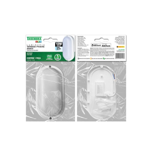 Luminária Tartaruga Led Phare 3000K Taschibra 12W - Imagem principal - db7911da-d4dc-4966-99a7-c98329006d7b