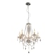 Lustre Baronesa Vidro Transparente Canopla Cromado Avant 5 Lâmpadas E14 - 09946991-26dd-437b-b67c-85879d8e1271