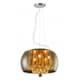 Lustre Wessex Vidro Ambar 40CM Translúcido 5Xg9 Canopla Cromo Avant - 5f068625-0a5c-4598-bb27-b9e4726a366c