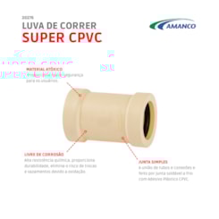 Luva De Correr Super Cpvc Amanco 28mm