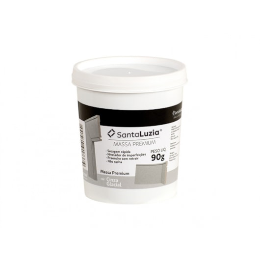 Massa Flex Premium Santa Luzia Cinza Glacial 90g - Imagem principal - 04990e01-d677-4b51-9fe3-3a6ad50ea5c6