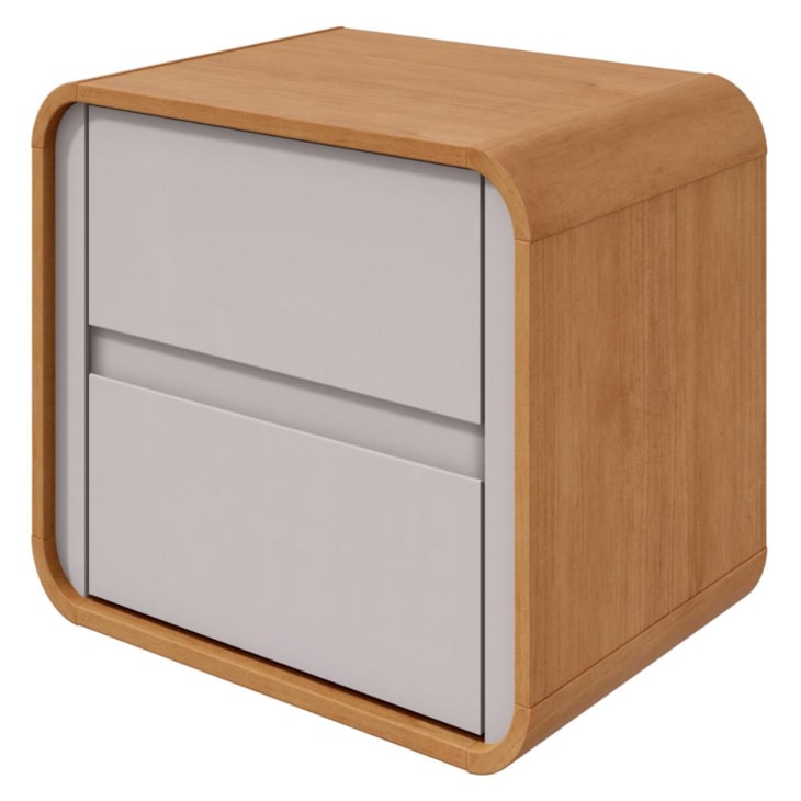 Mesa De Cabeceira Loop Amêndoa Móveis Lopas