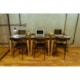Mesa Diana 69,5X69,5 em Polipropileno Preto com Pernas de Madeira Tramontina - 8de528af-2d00-45a7-9f7a-88799f578761