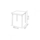 Mesa Diana Summa 69,5X69,5CM em Polipropileno Preto com Pernas de Alumínio Anodizado Tramontina - 1e347fc6-9baf-443c-bb0a-59044c6de008