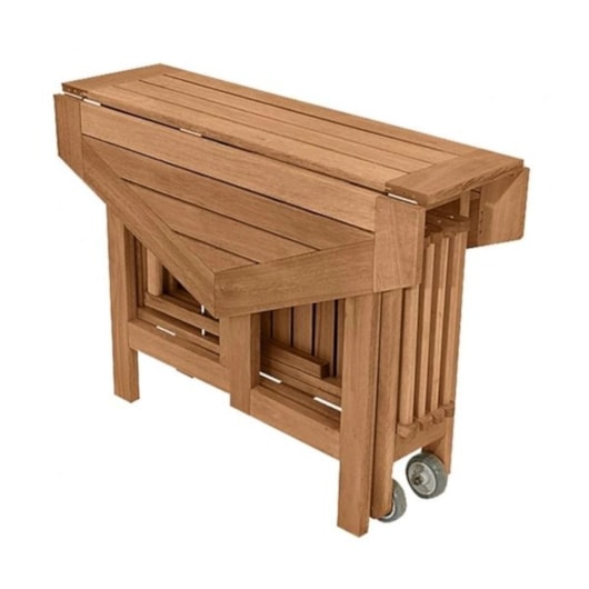 Mesa Sextavada Com 4 Cadeiras Acacia Metalnew - Imagem principal - 3768a7d5-334a-4ccc-bd2f-8fa61344b827