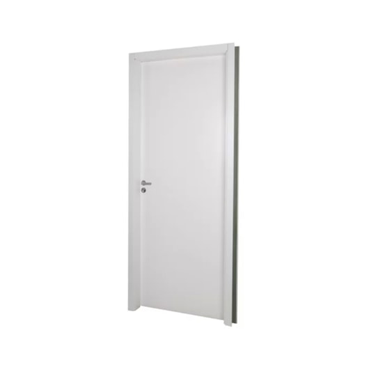 MGM KIT PORTA MELAMÍNICA MADEIRA LISA SEMI-OCA ABERTURA DIREITA 215X74X7CM BRANCO - Imagem principal - 0b5bf68f-c049-4257-a265-840073449d6e