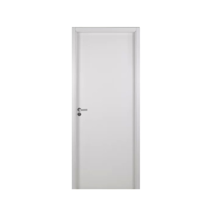 MGM KIT PORTA MELAMÍNICA MADEIRA LISA SEMI-OCA ABERTURA ESQUERDA 215X74X7CM BRANCO