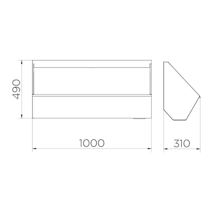 Mictório Aço Inox Docol 100 cm