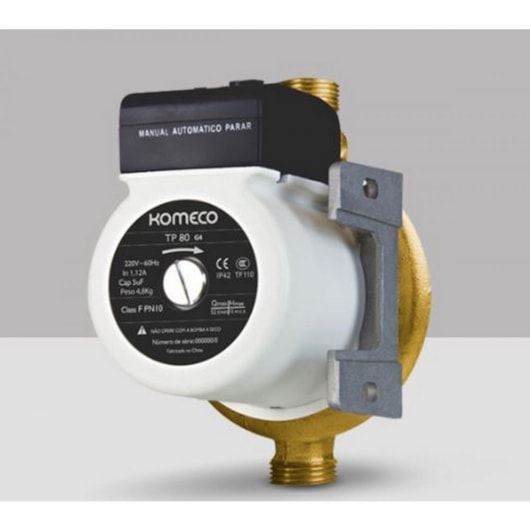 Mini Bomba Hidráulica Pressurizadora De Água Tp80 G4 Bronze 220V 60Hz Komeco - Imagem principal - fc914c50-50e5-4d4c-a967-b8f4f5fabab4
