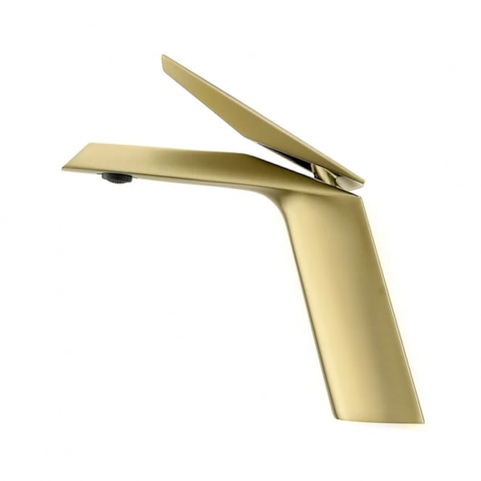 Misturador Bica Baixa Diamont Ouro Escovado Lexxa - Imagem principal - 8376b09b-840f-4563-a52c-ba1343bd2add