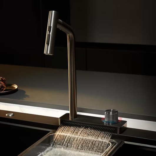 Misturador Com Base Cascata Bica Retrátil Natural Lexxa - Imagem principal - 761dec48-5f0c-4616-911c-c93cd9929759