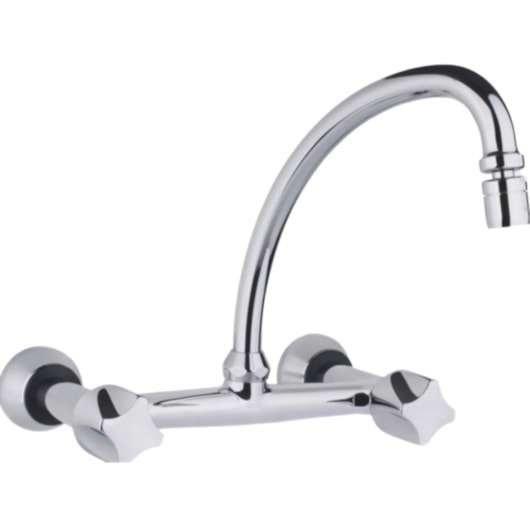 Misturador Cozinha De Parede Digital Line Cromado Fabrimar - Imagem principal - 3822b2a3-99ff-46f1-8453-ddfea84b381f