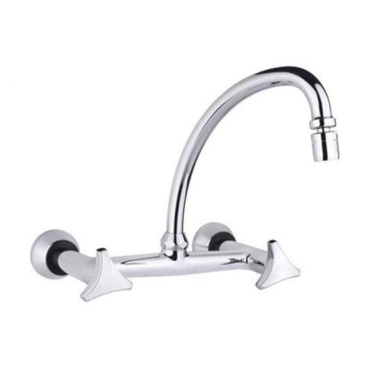 Misturador De Cozinha De Parede Aquarius Cromado Fabrimar - Imagem principal - 529a419e-4f97-4235-b687-bfd0bdb8d5c5