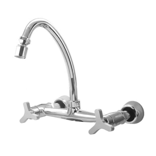Misturador de Cozinha de Parede Bica Móvel Plus Cromado Romar DN15 - DN20 - Imagem principal - 692de861-2dde-4682-96ea-e67385eb5c03