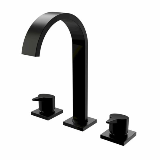 Misturador de Lavatório de Mesa Bica Alta Vite Black Romar DN15 - Imagem principal - 0102317c-a655-40db-b8f3-fedfff64f49d