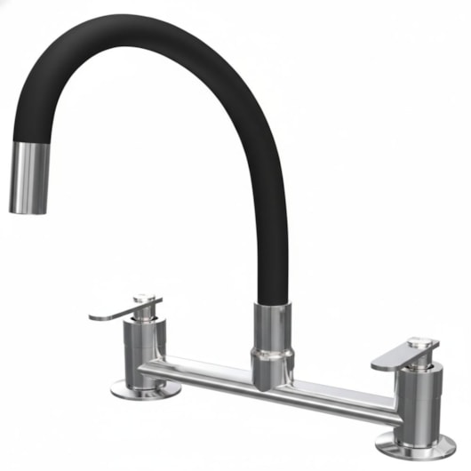 Misturador de Mesa Cozinha Bica Móvel Colorflex Black Pratic Romar - Imagem principal - 8b43e88f-f749-4d8a-a850-4faefd9ef06d
