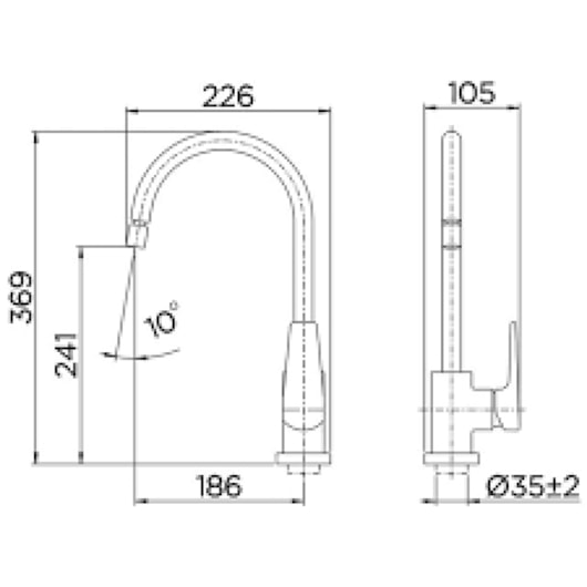 Misturador De Mesa Monocomando Para Cozinha Lift Ônix Docol - Imagem principal - 1f9c6797-74bd-4d19-b6fa-744a85113b74