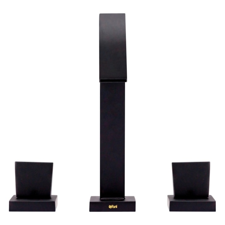 Misturador de Mesa para Banheiro e Lavabo Bica Prima 1877 BK210 Preto Fosco DN 15 1/2 Fani