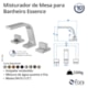 Misturador de Mesa para Banheiro e Lavabo Essence 1877 Champanhe Fani - 57925583-0d3f-439d-acb0-07c48b3d8d65