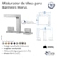 Misturador de Mesa para Banheiro e Lavabo Horus 1877 1/2  Champanhe Fani - ca59b249-e24b-49ac-a7ce-4152cf5e0449