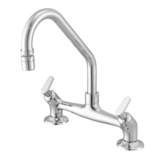 Misturador De Mesa Para Cozinha 1/4 Volta Aa 3006 Uni Cromado Meber - Imagem principal - 355108ce-8484-4d11-990a-ad780880253d