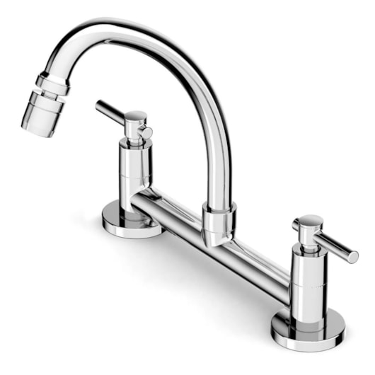 Misturador De Mesa Para Cozinha Bica Alta Life Plus Cromado Celite - Imagem principal - 0b8a1977-0dc9-47ba-86a9-4ec6f292563e