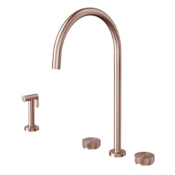 Misturador De Mesa Para Cozinha C/ Ducha Lateral Mix&match Cobre Escovado Docol