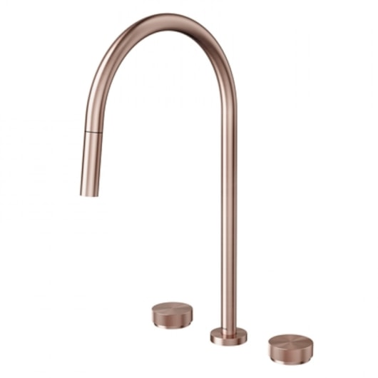 Misturador De Mesa Para Cozinha C/ Ducha Retrátil Mix&match Cobre Escovado Docol - Imagem principal - 5a44204e-fa9f-4b3b-b5ad-7c432a55b3b3